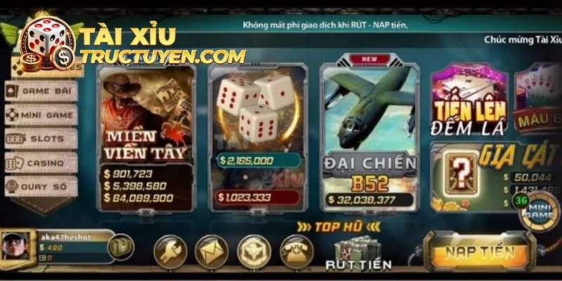 Bạn sẽ có nhiều trải nghiệm thú vị khi tham gia chơi game tại B52