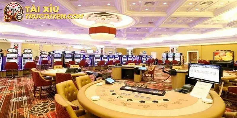 Khu vực sòng bài Ku tại casino Hồ Tràm