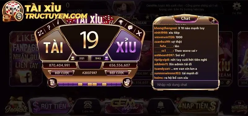 Tài xỉu Gem Win đổi thưởng